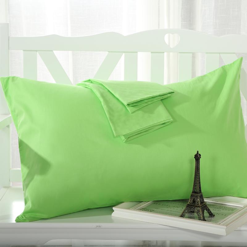 Đặc Biệt Đồng Bằng 100% Cotton Vỏ Gối Màu Giản Lược Vỏ Gối 48X74 Cm Đơn 100% Cotton Bộ Ruột Gối