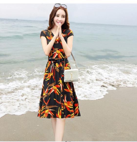 flowing chiffon dress