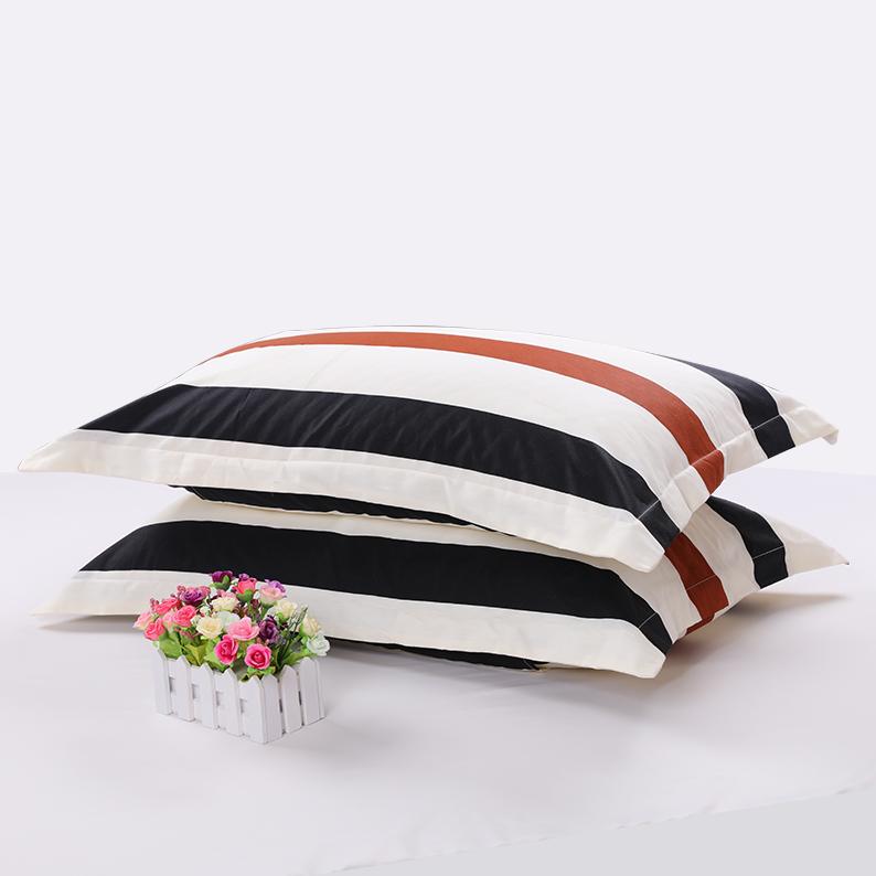 100% Cotton Vỏ Gối Đơn Người Lớn Sinh Viên Giản Lược Vân Sọc Cặp Vợ Chồng 100% Cotton Vỏ Gối Bộ Ruột Gối 48 74 Cặp