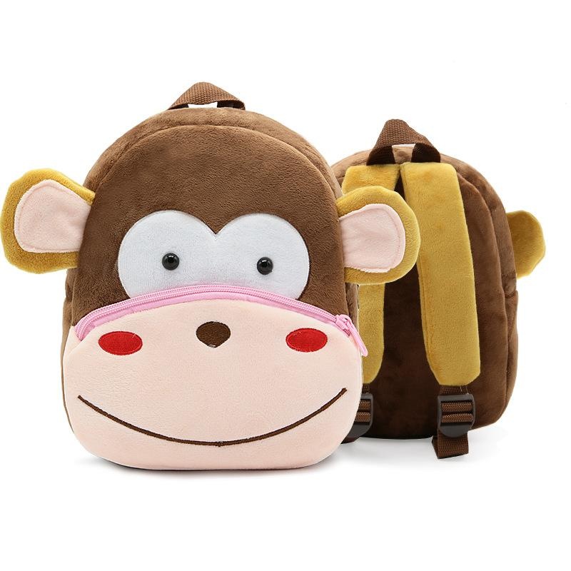 24 Years Old Cute Cartoon Monkey Baby Boys Girls Backpack Children's