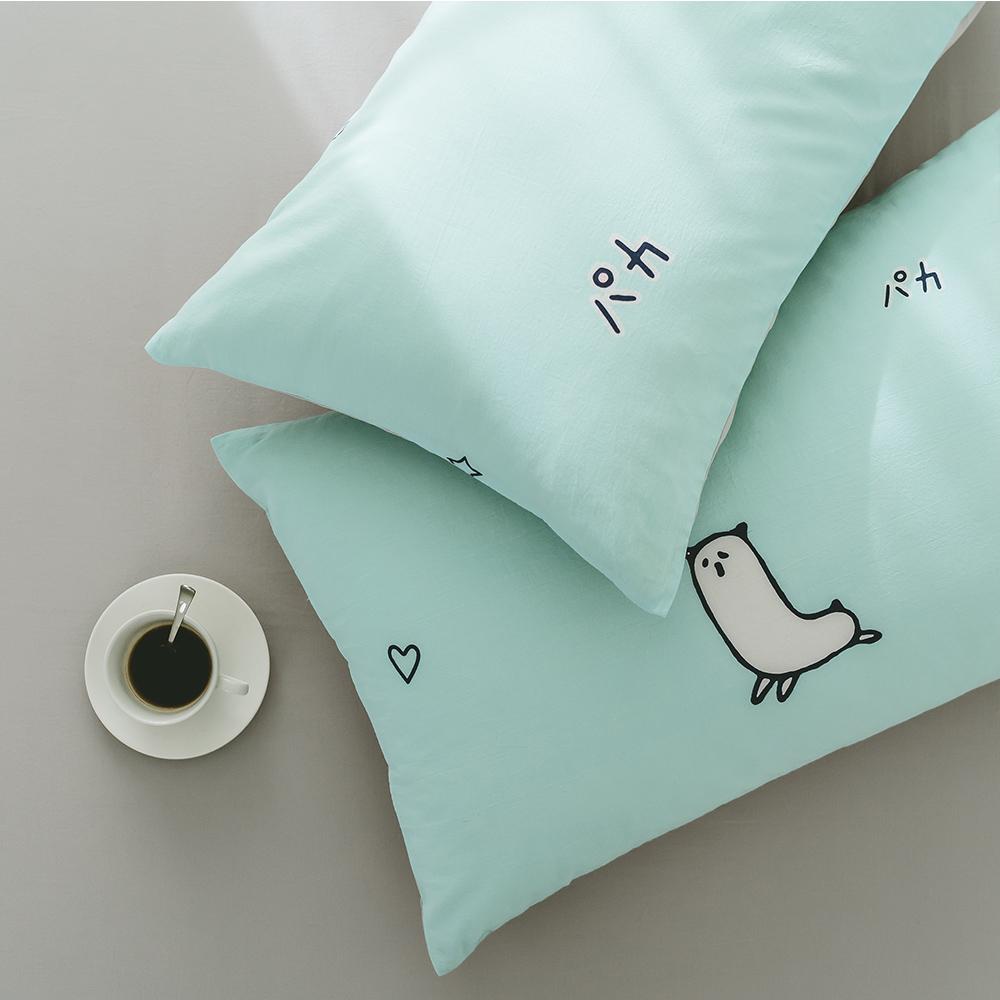 Phong Cách Bắc Âu 100% Cotton Vỏ Gối Bông Giặt Nước Giản Lược Một Cặp Chữ Cái Vỏ Gối Ins 100% Cotton Đơn Túi Gối 48*74 Cm