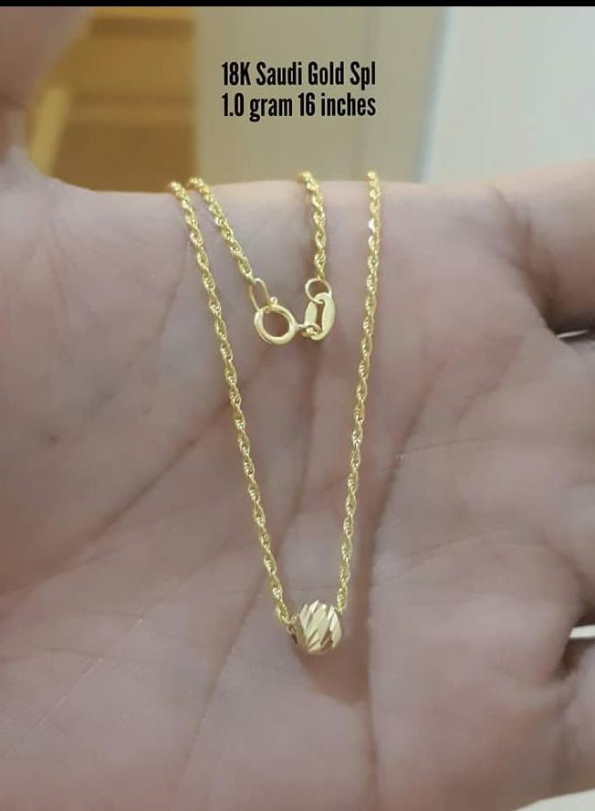 18k saudi gold necklace with pendant Lazada PH