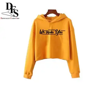 lazada crop top hoodie