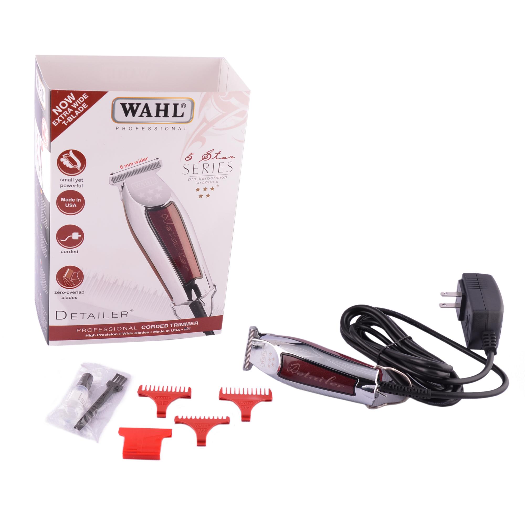 wahl 5 star detailer trimmer with extra wide blade