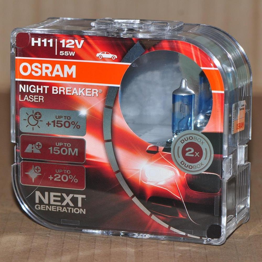 Genuine Osram Night Breaker Laser +150% H11 - DUO, hindi ito WHITE
