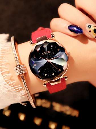 นาฬิกาหญิงกันน้ำแบบแฟชั่นหญิง 2018 ใหม่นักเรียนสไตล์เกาหลีเรียบง่ายแฟชั่นลำลองบรรยากาศออลจัง