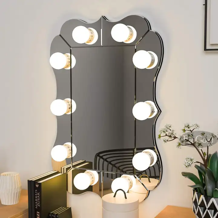 circle vanity mirror with lights