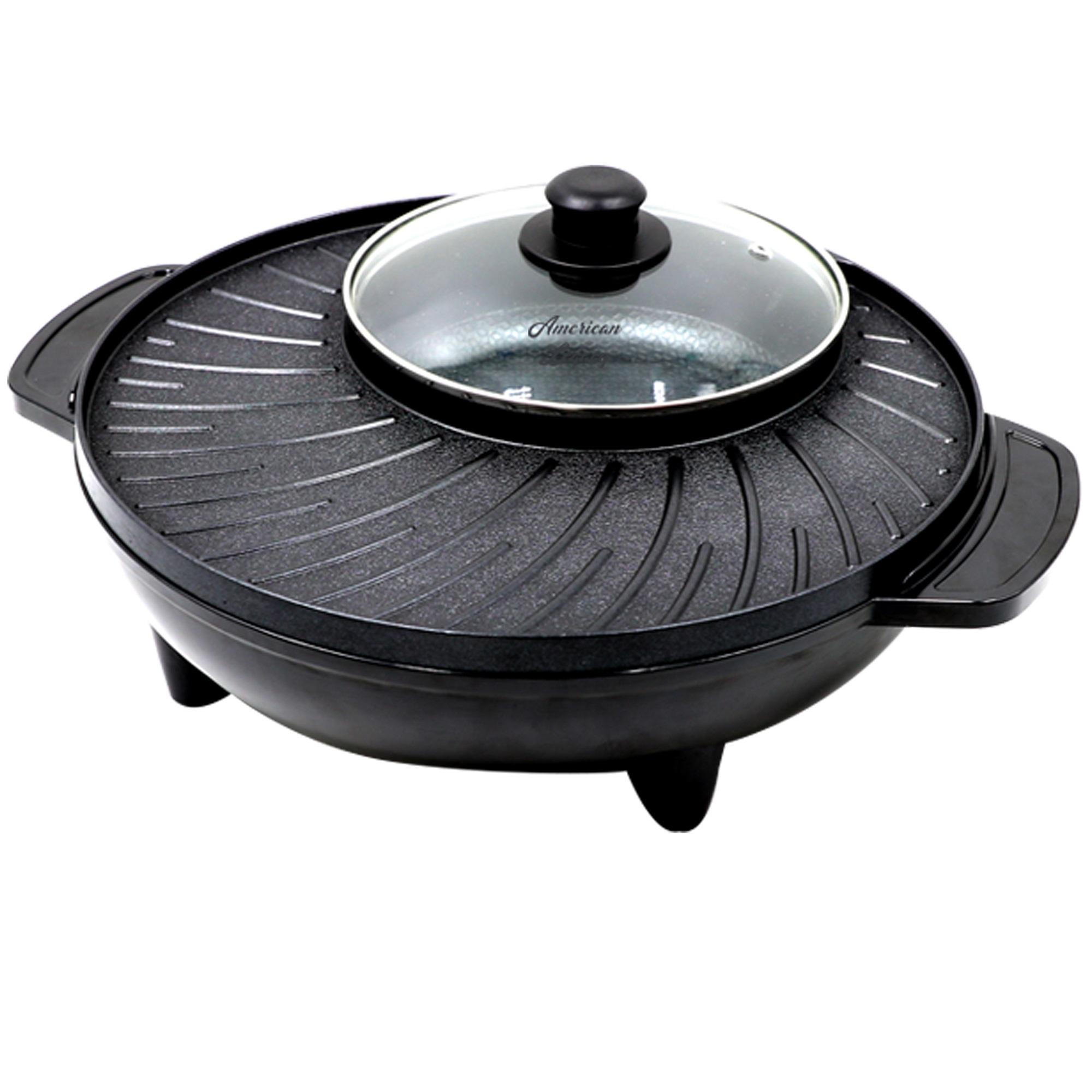 American Legacy ALBG-6410 2-in-1 BBQ Grill and Hot Pot