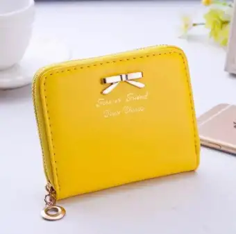 yellow coin purse