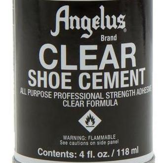 angelus clear shoe cement