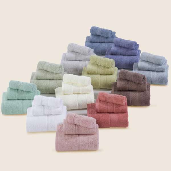 100% Cotton Khăn Mặt 100% Cotton Du Lịch Bộ Khăn Người Lớn Hút Nước Đồng Bằng Tối Giản Ba Bộ (Khăn Vuông + Khăn Mặt + Khăn Tắm)