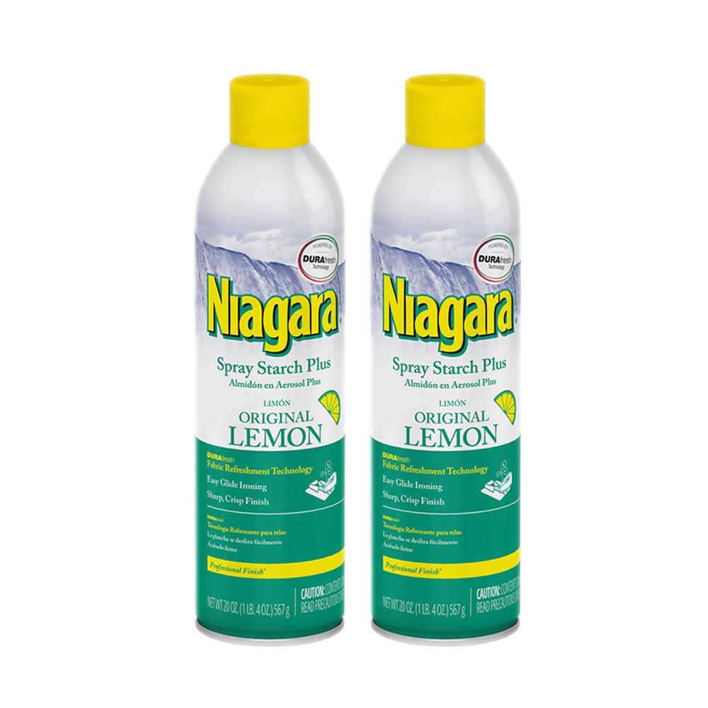 Niagara Spray Starch Plus Original Lemon 2 Pack (567g per Bottle ...