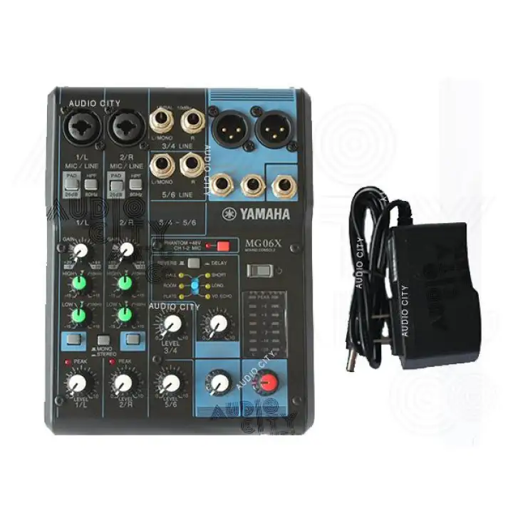 Yamaha Mg06x 6 Channel Stereo Mixer Professional Mixing Console With Effects Black Lazada Ph