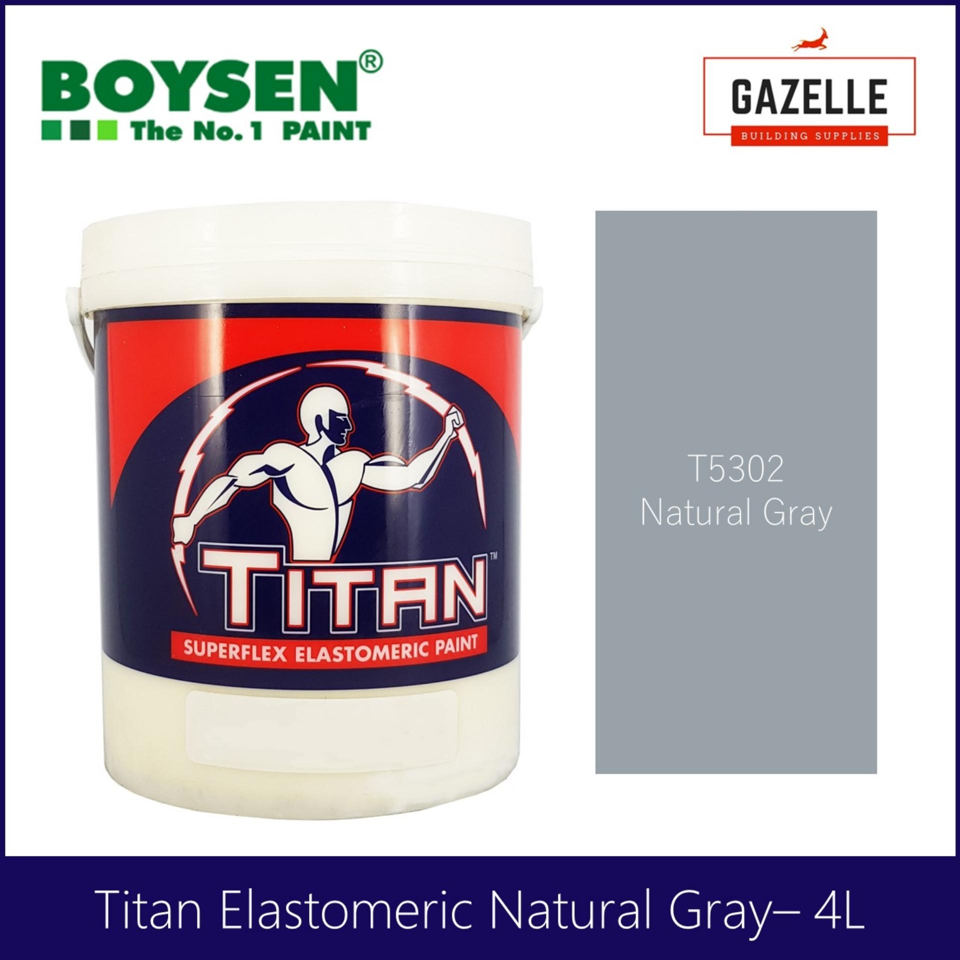 Titan Elastomeric Paint Natural Gray 4L Lazada PH