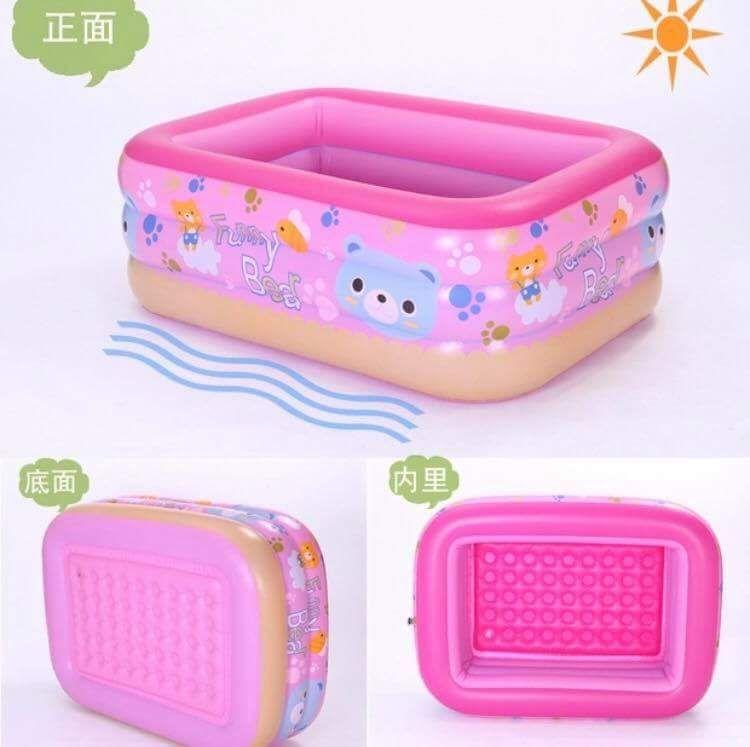 three ring rectangular pool