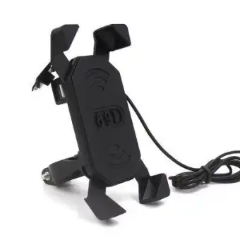 cell phone holder for motorcycle with charger