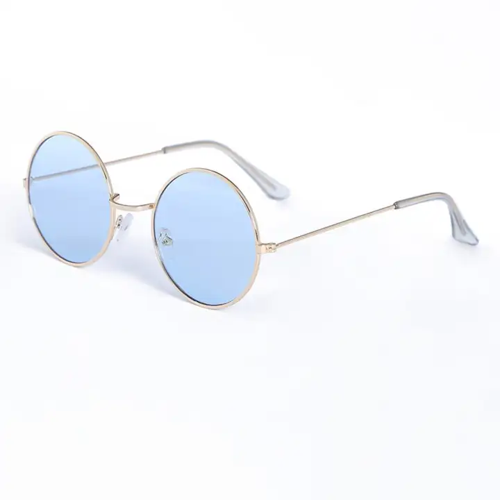 retro round frame sunglasses