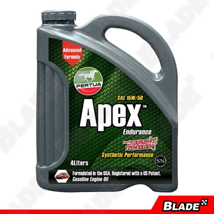 Pertua Apex Synthetic Performance Gasoline Engine Oil SAE 15W/50 4L