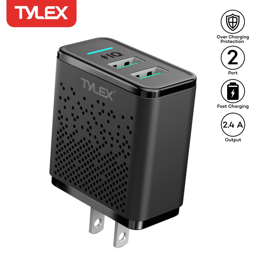 Tylex GC06-2 2.4A Dual USB Fast Charging Travel Charger