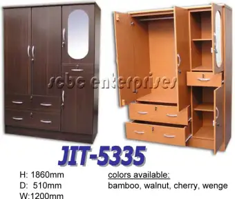 Wardrobe Cabinet Jit5335 Wenge Lazada Ph