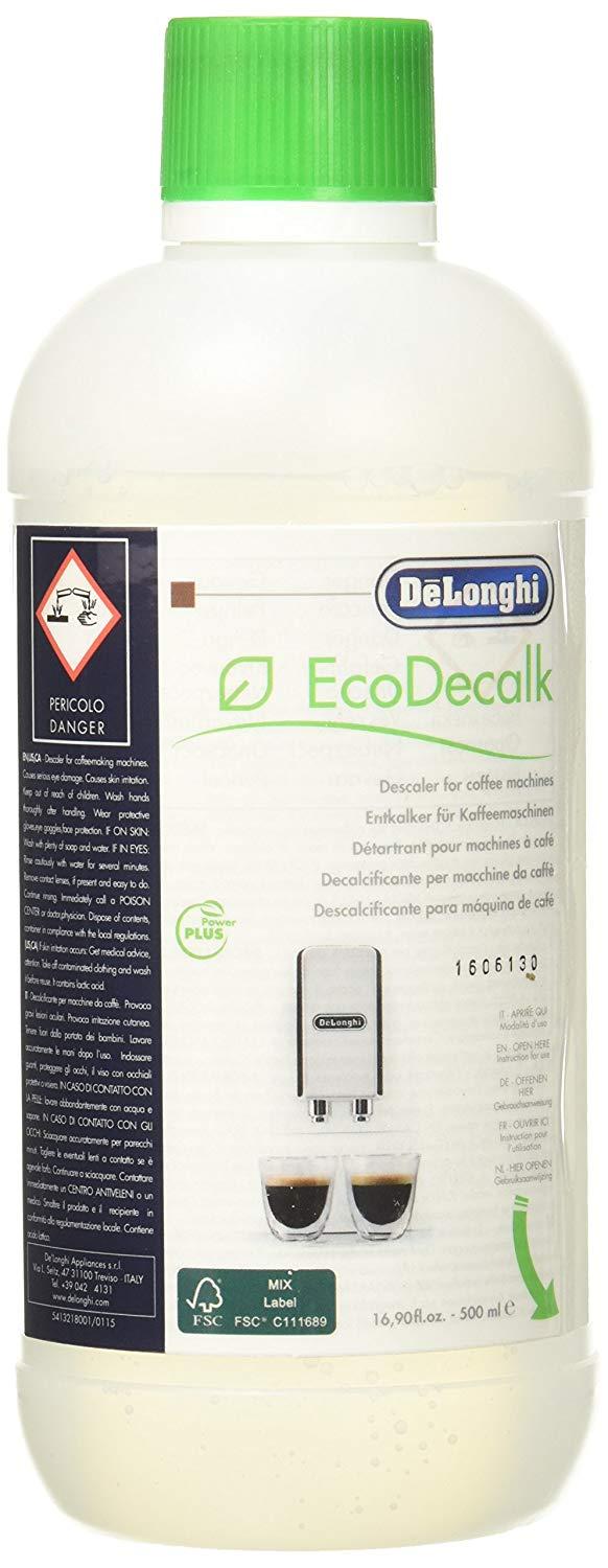 DeLonghi EcoDeCalk Descaler for Coffee Machines (16.90 fl .oz / 500 ml