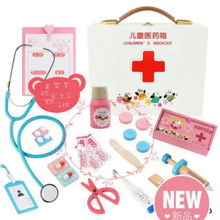 wooden doctor set
