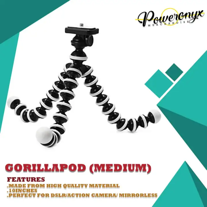 10 Inches Medium Octopus Flexible Tripod Stand Gorillapod For