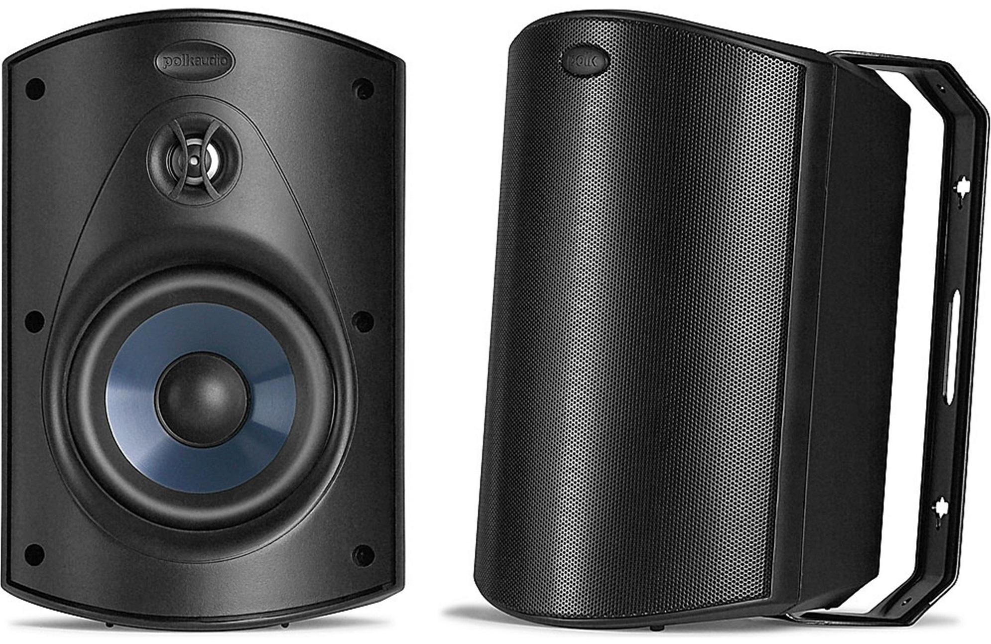 Polk Audio Atrium All Weather Speakers, indoor outdoor speakers (black)-  Atrium6 - Main Image