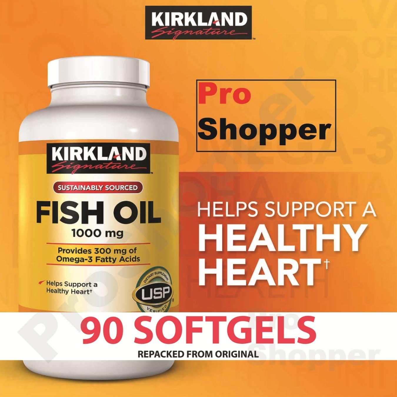 Kirkland Signature Fish Oil 1000 mg. / 90 Softgels review and price