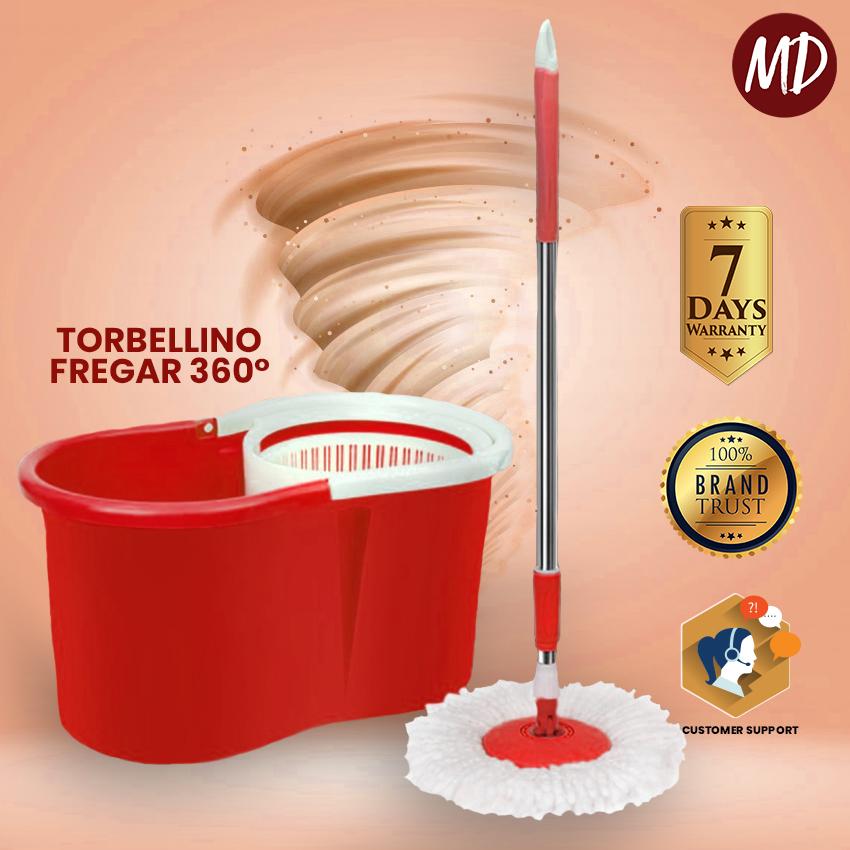 MD Torbellino Fregar Easy Magic Spin Mop with Bucket 1 Heads Rotating 360° Tornado Mop- 8203