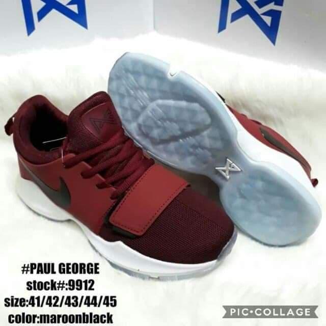 paul george shoes maroon