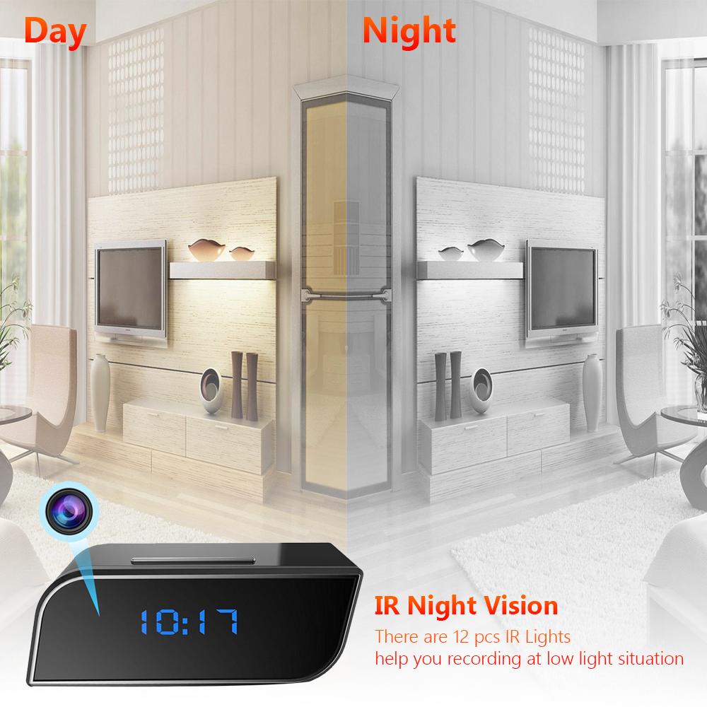 Spy Camera Alarm Clock Hidden Wifi Smart Remote review and price