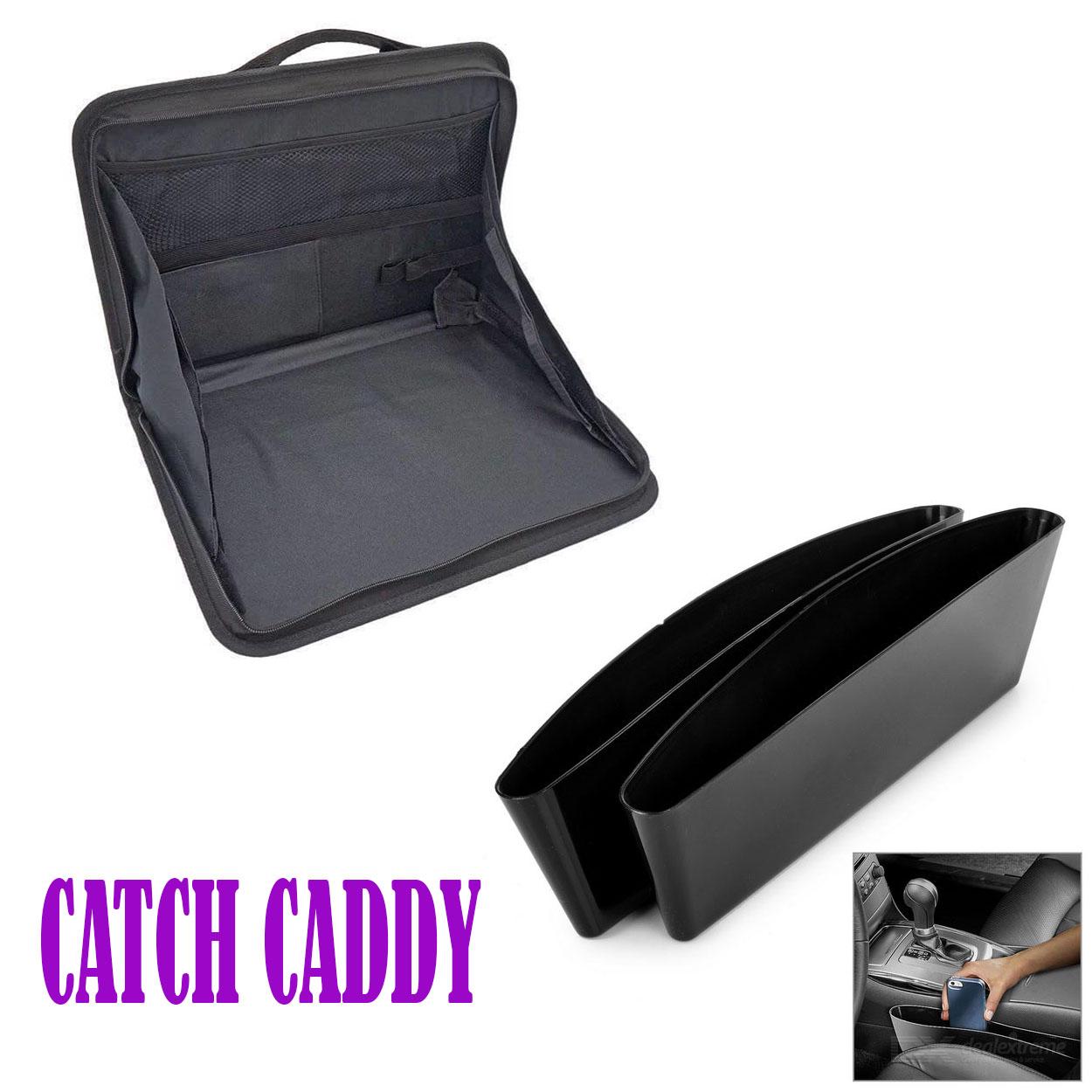 Tray Bag Mount Back Seat Car Laptop Holder Tray (Black) With Catch Caddy