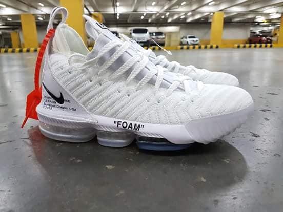 lebron 16 off white foam