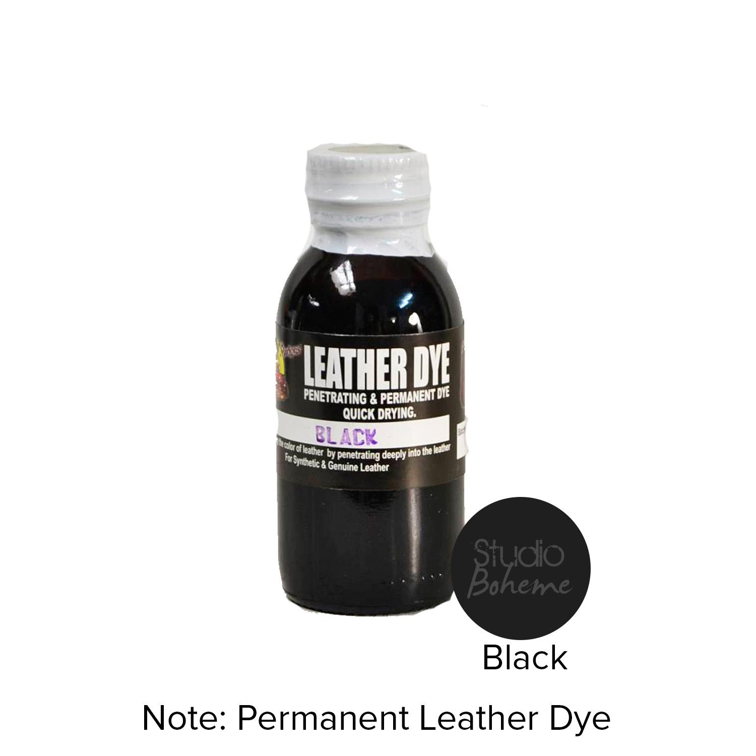 leather studio paint black