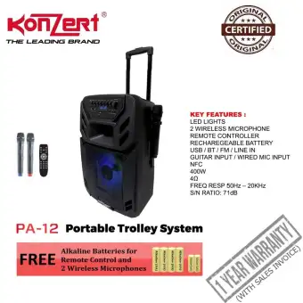 konzert trolley speaker pa 12
