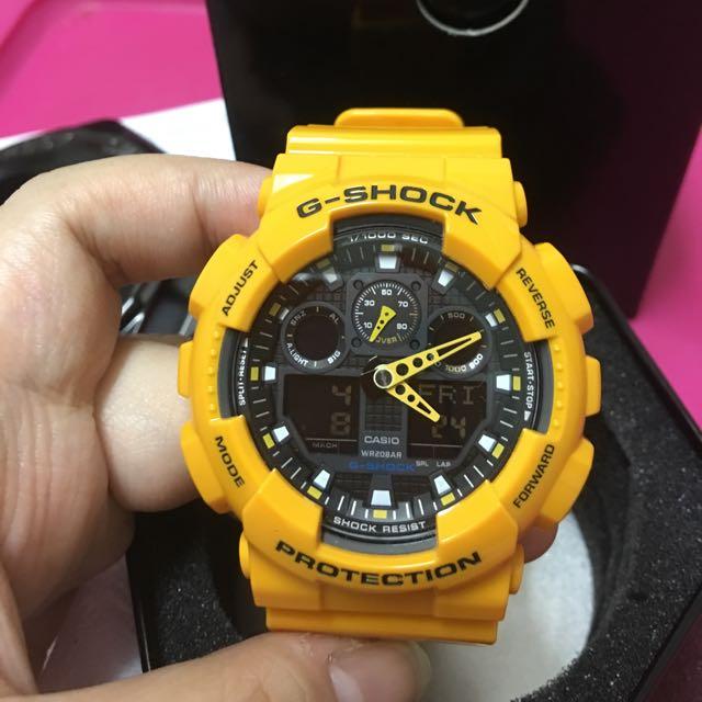 G SHOCK GA 100 BUMBLEBEE made in JAPAN review and price