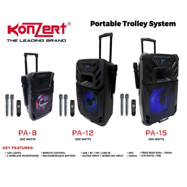 konzert trolley speaker pa 12