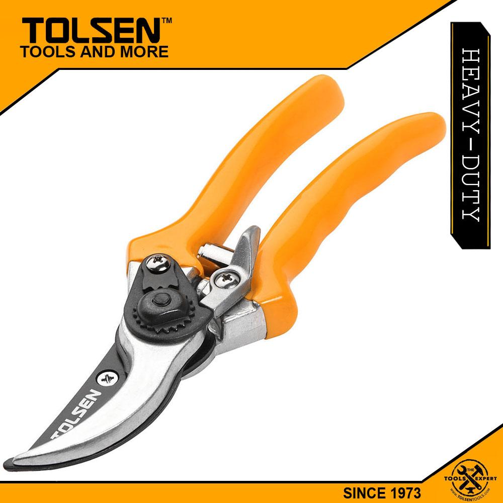 Tolsen Bypass Pattern Garden Pruning Shear (200mm 8") Dipped Handle ...