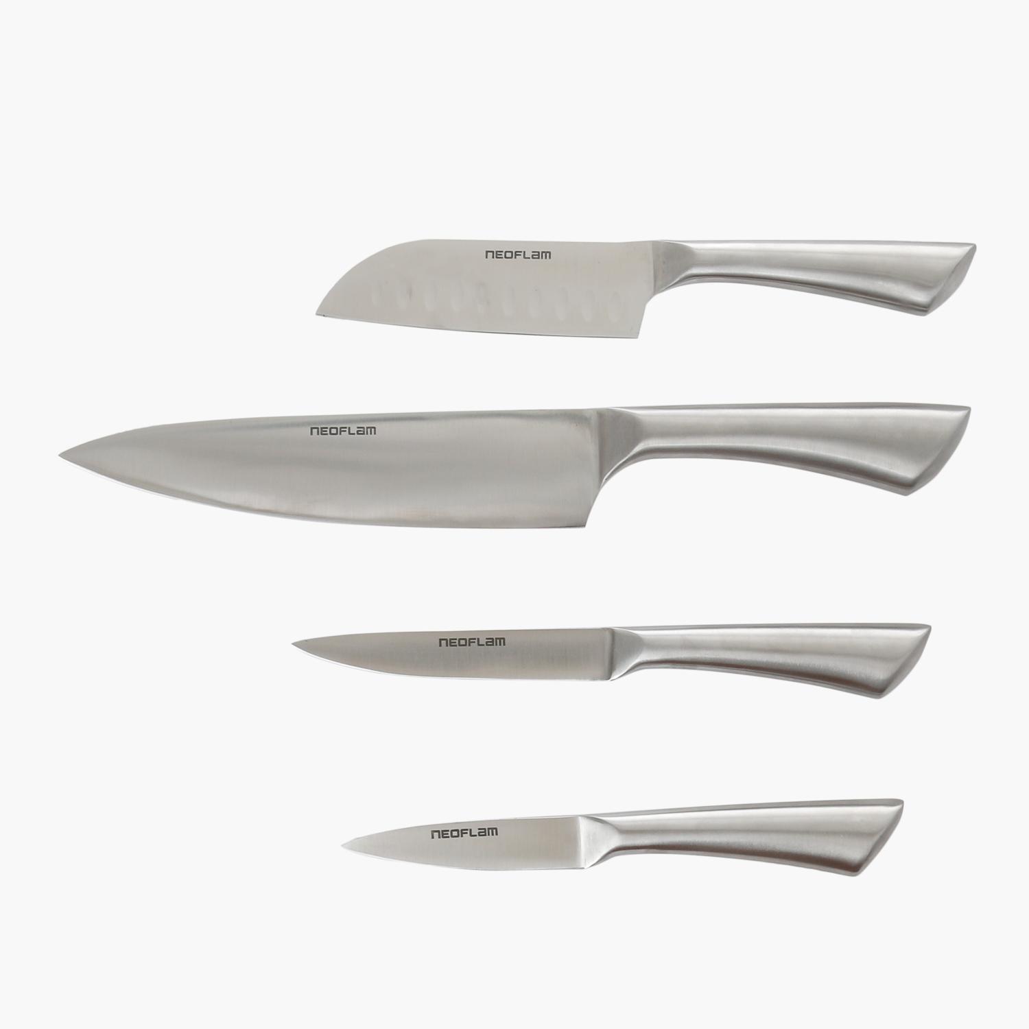 Neoflam Stainless Steel Knife Set and Knife Block review and price