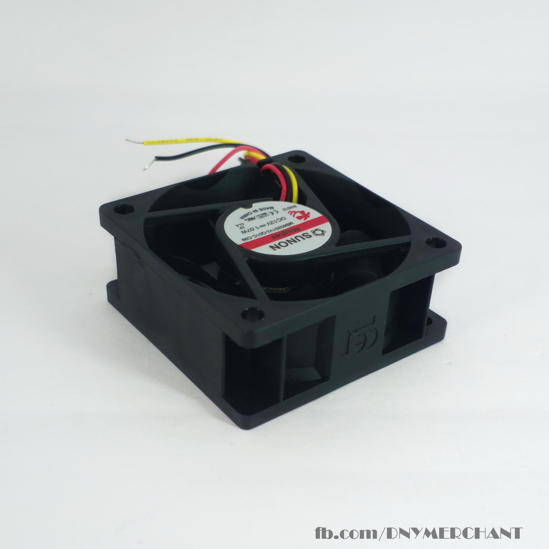 Original Sunon MagLev 60mm x 60mm x 25mm 12V 1.07W Cooling Fan Blower