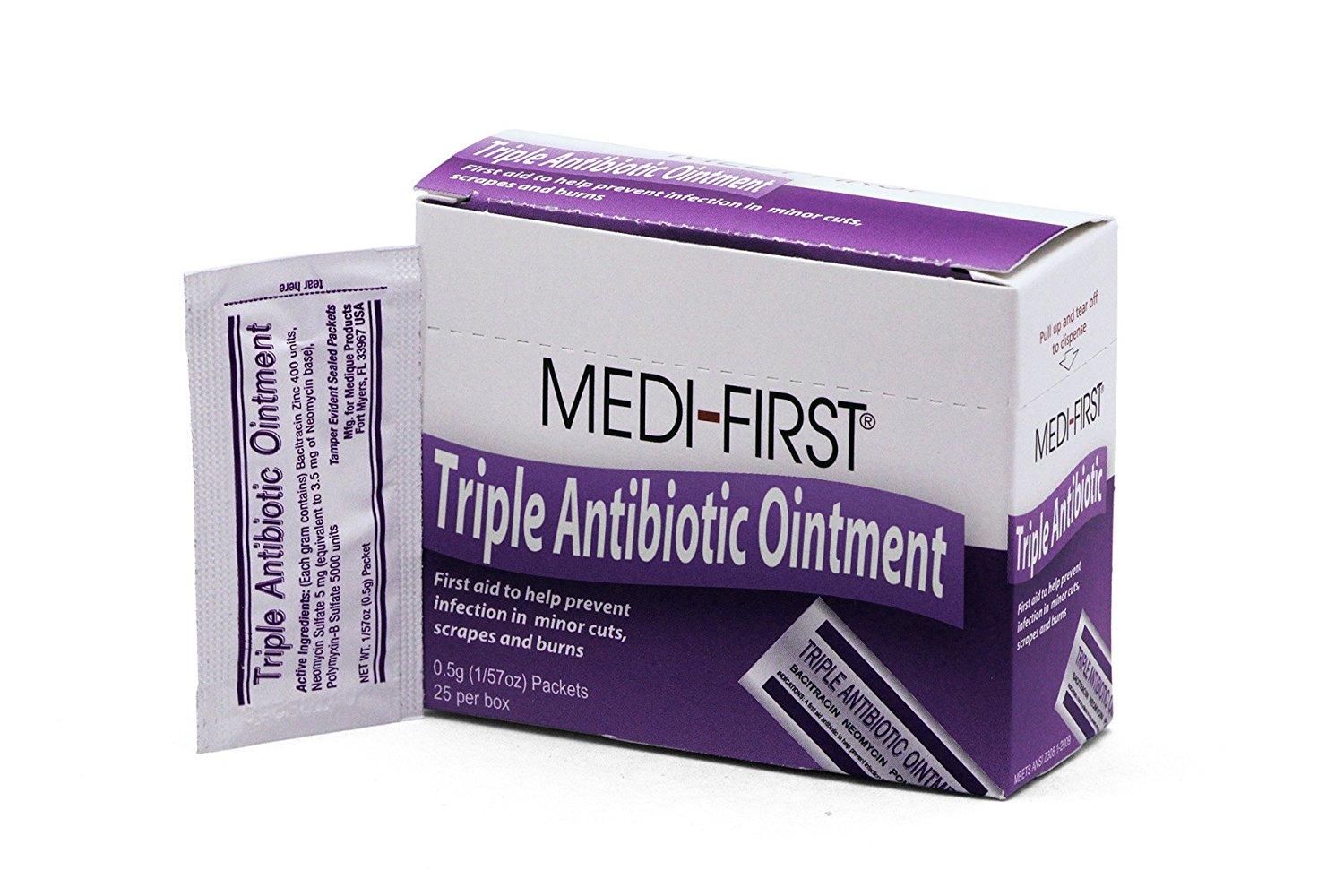 Medifirst Triple Antibiotic Ointment 0.5g, 25 packets Lazada PH