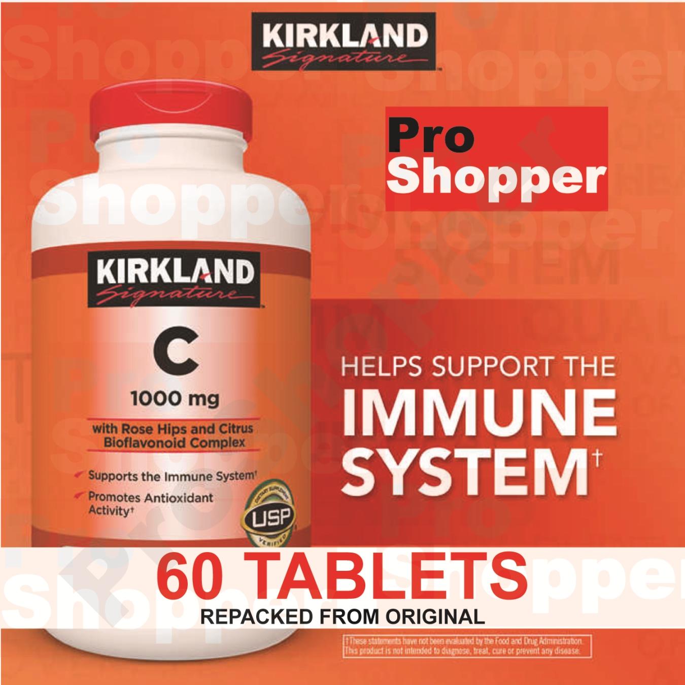 60 Tablets Kirkland Signature Vitamin C 1000mg Lazada Ph