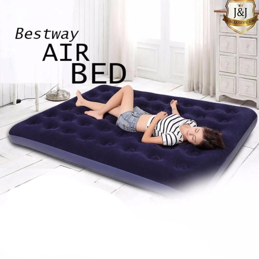 Bestway Comfort Quest Inflatable Camping Flocked Air Mattress | Lazada PH