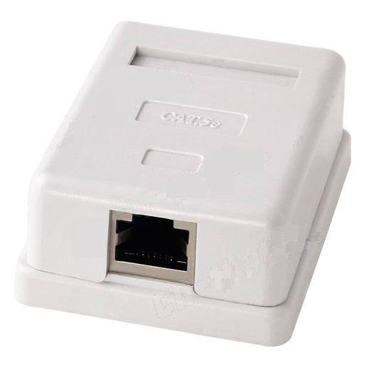 Cat5e Modular Box Surface Mount Box With Adhesive Cat 5e Cat 5 Cat5 ...