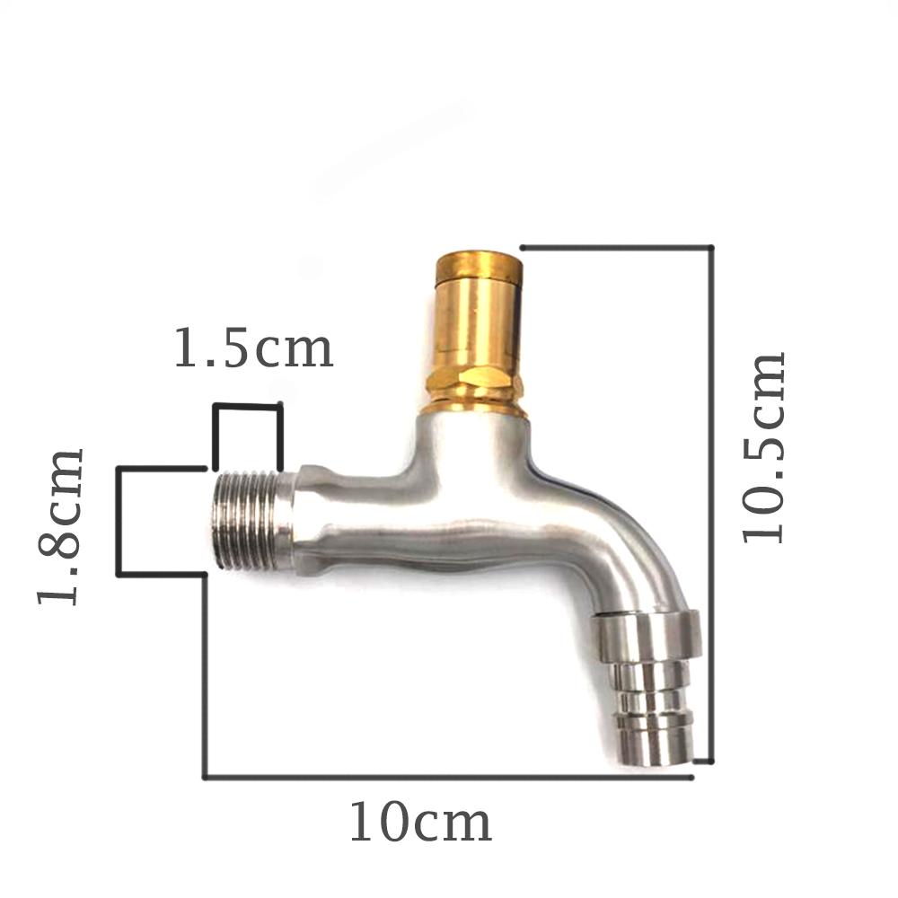 SUS304 Stainless steel outdoor with lock faucet 4 minutes single cold