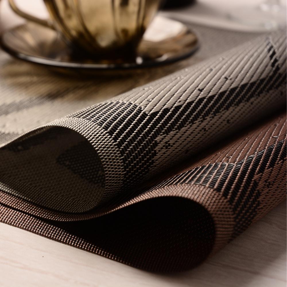 Creative European Style Western Food Place Mat PVC Heat Resistant Mat Japanese Style Dining Table Cushion Placemat Coasters Rectangular Heat Resistant Place Mat