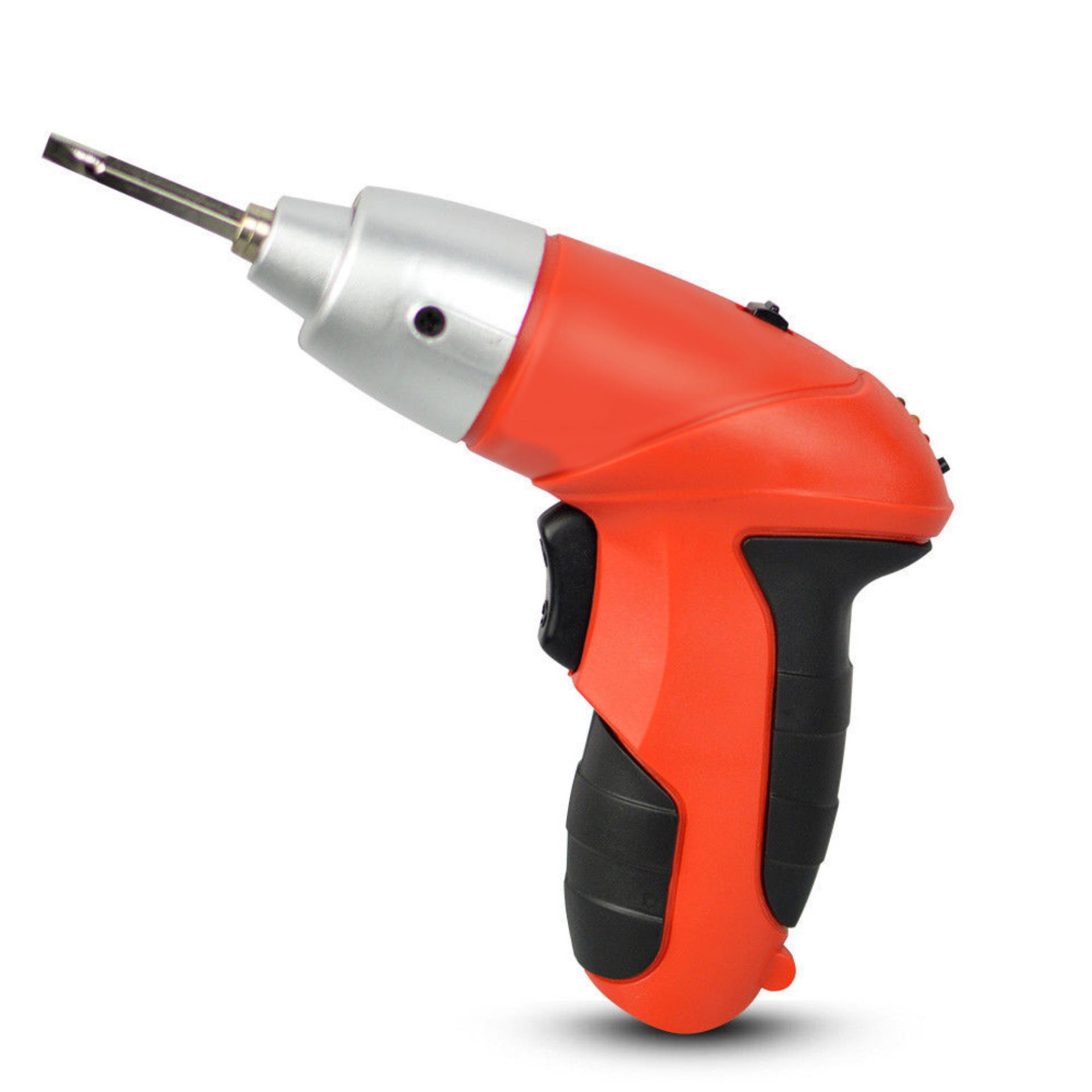 Mini Portable Electric Drill Cordless Screwdriver 45pcs Tools Orange