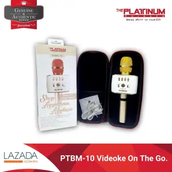 platinum karaoke bluetooth speaker & microphone