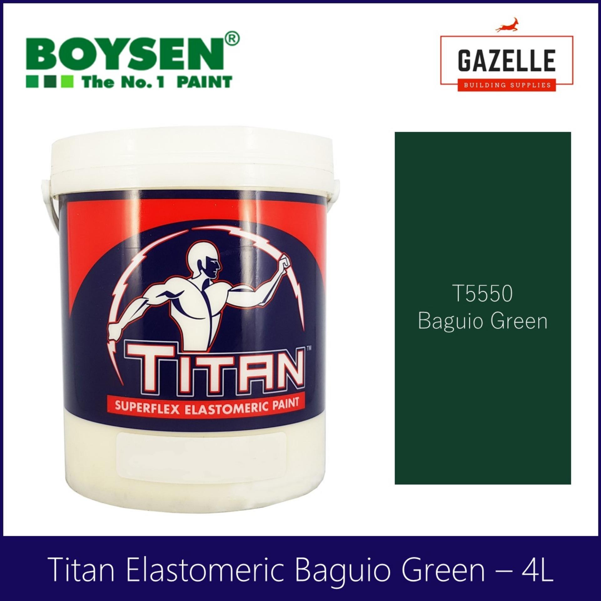 Titan Elastomeric Paint Baguio Green 4L Lazada PH